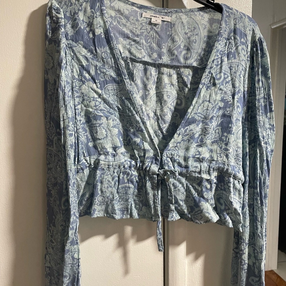O'Neill Light Blue Paisley Blouse